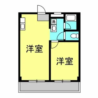 ニューホワイトビル【3E号室】の間取り