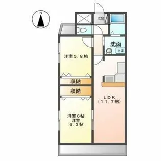 SOAR(ソアール)【3階】の間取り