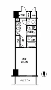 デセンシアISHIFUNE【4階】の間取り