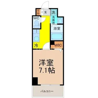 プレイズシード車道アベニュー【4階】の間取り