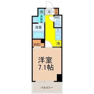 プレイズシード車道アベニュー【7階】の間取り