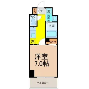 プレイズシード車道アベニュー【3階】の間取り