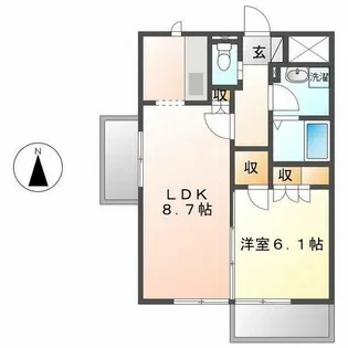 キャストビル豊田【2階】の間取り