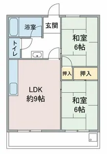 第1コーポ小菅【303号室】の間取り