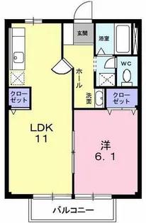 フェアリーヒルズ【2階】の間取り