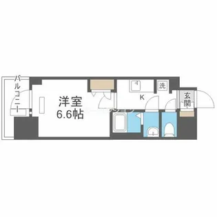 プレサンス四天王寺前夕陽ヶ丘アクティ【10階】の間取り