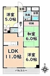 愛知県名古屋市昭和区北山町2丁目【マンション】の間取り