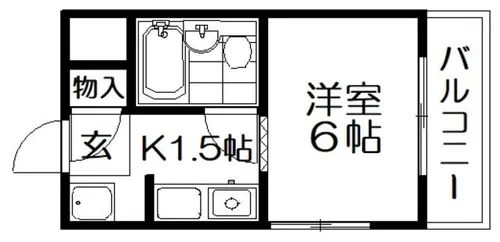 リバーサイドくずは【2階】の間取り