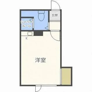 サンホームマンションみのしまB【21号室】の間取り