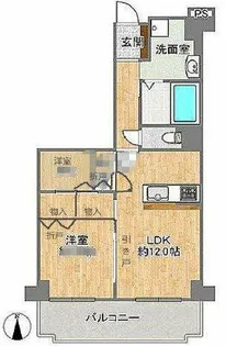 レック北梅田【8階】の間取り