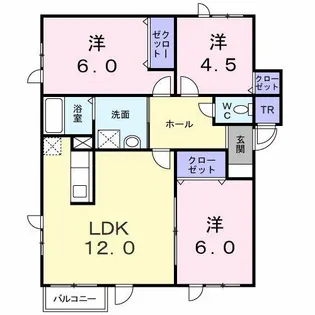 サニーパーク西宮の沢【1階】の間取り