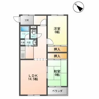 ハイツユートピア【1階】の間取り