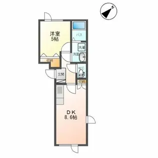 グラシアール【2階】の間取り