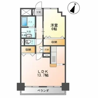 コンフォース杜【4階】の間取り