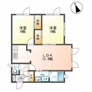 スプリング・ヒルズ【2階】の間取り
