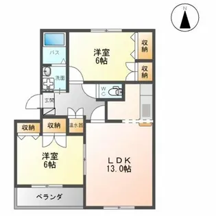 プレザンスM【4階】の間取り