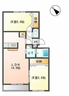 プリエール【3階】の間取り