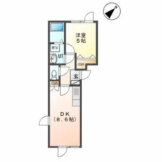 グラシアール【1階】の間取り