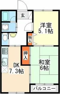 クララハウス【2階】の間取り
