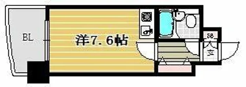 ステイタスマンション博多駅前【7階】の間取り