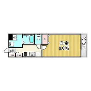 ラ・ベル・コリンヌ・ヒロタ【1階】の間取り