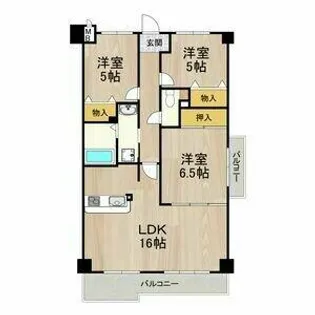 レフィナード【206号室】の間取り