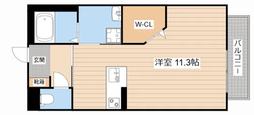 シャーメゾン フルール【0207号室】の間取り