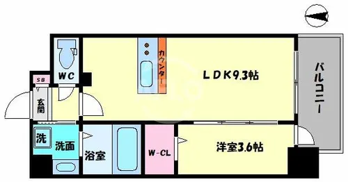 ファステート難波グランプリ【11階】の間取り