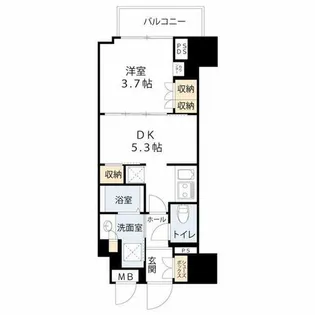 クレストコート堂島【12階】の間取り