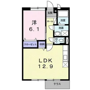 コーラルガーデン【1階】の間取り