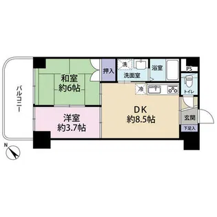 ライオンズマンション明石西新町第2(0006082)【5階】の間取り
