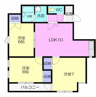 イーストガーデン杉の木館【202号室】の間取り