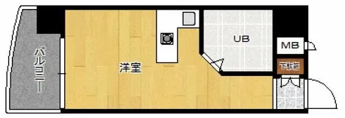 ロマネスク博多駅前【623号室】の間取り