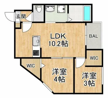 REGALEST堺初芝【1階】の間取り