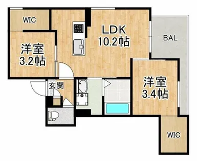 REGALEST堺初芝【1階】の間取り