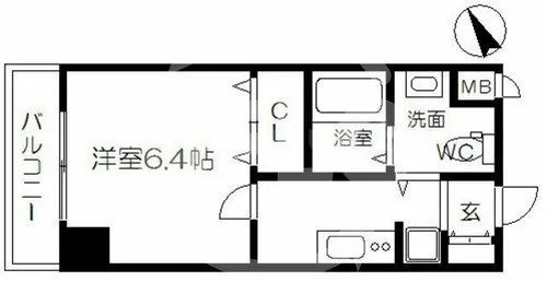 ALZA東天満【2階】の間取り