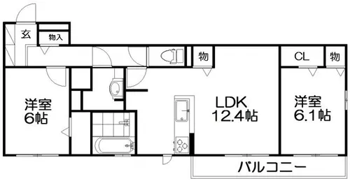 ラヴィーベル【2階】の間取り