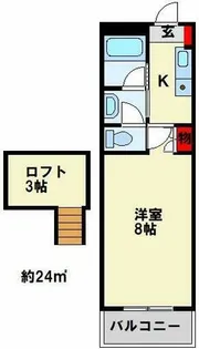 すずらん10【202号室】の間取り