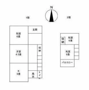 愛知県あま市新居屋江上田【一戸建】の間取り