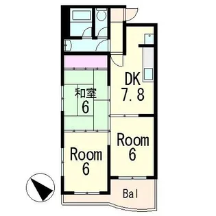 滋賀県草津市野村1丁目【マンション】の間取り