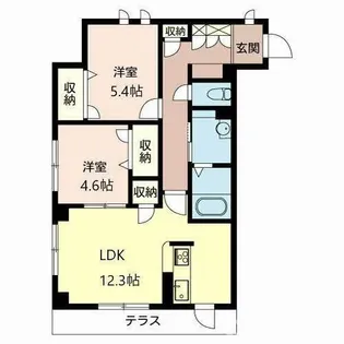 エスポワール・アイ北春日丘Ⅲ【3階】の間取り