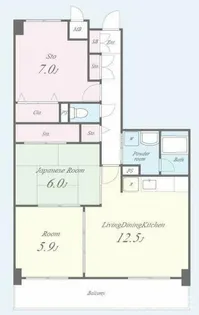 3LDKの間取り画像