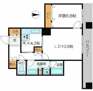 OAPレジデンスタワー東館【7階】の間取り
