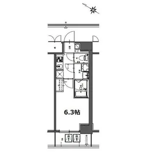 S-RESIDENCE神宮西駅前ascent【15階】の間取り