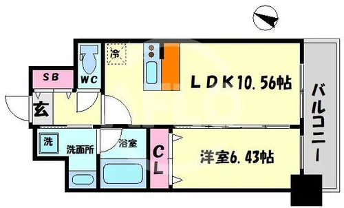 La Douceur天満【8階】の間取り