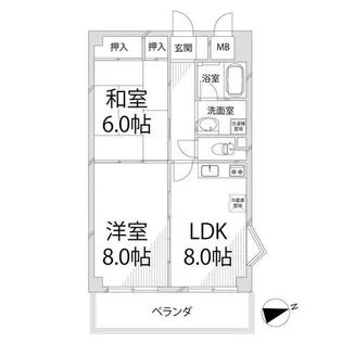 青山NKマンション【6階】の間取り