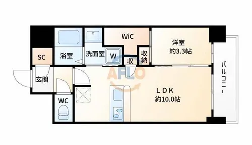 セレニテ新大阪カルム【12階】の間取り