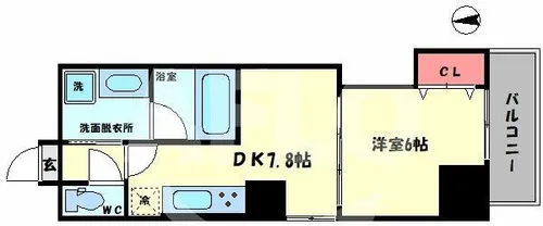 サンマルベリー扇町【5階】の間取り