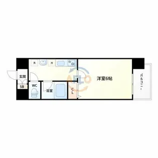 プレミアムステージ新大阪駅前Ⅱ【11階】の間取り