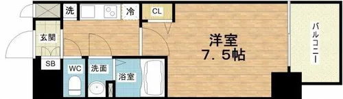 アドバンス大阪城北グレカーレ【4階】の間取り
